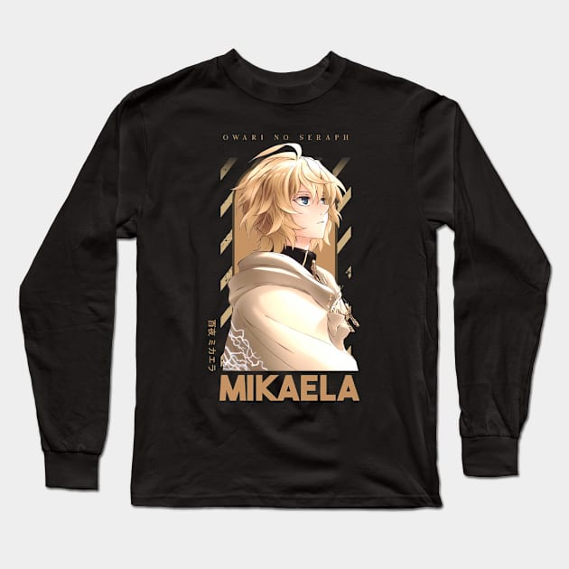 Mikaela // owari no seraph Long Sleeve T-Shirt by Ville Otila Abstract